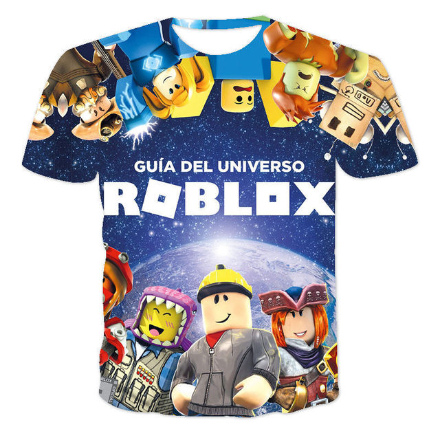 Camiseta bidimensional do jogo ROBLOX 3D, impressão digital